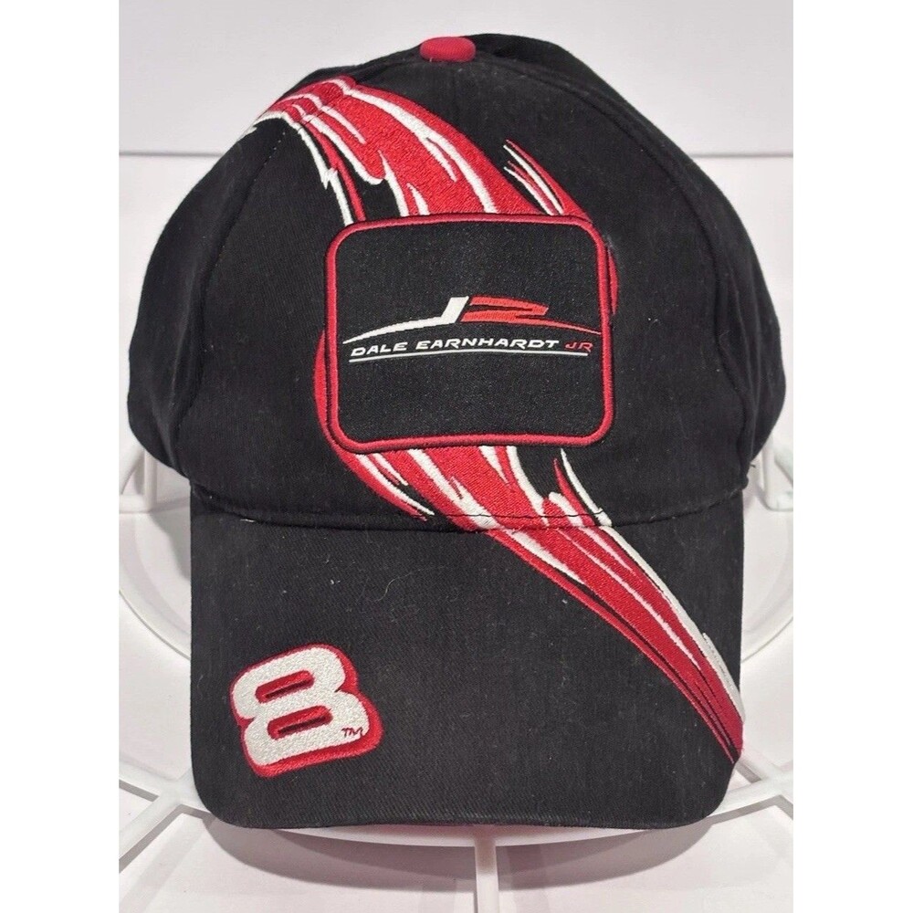 Dale Earnhardt Jr. #8 NASCAR Cap Hat Black Red Winners Circle Adjustable